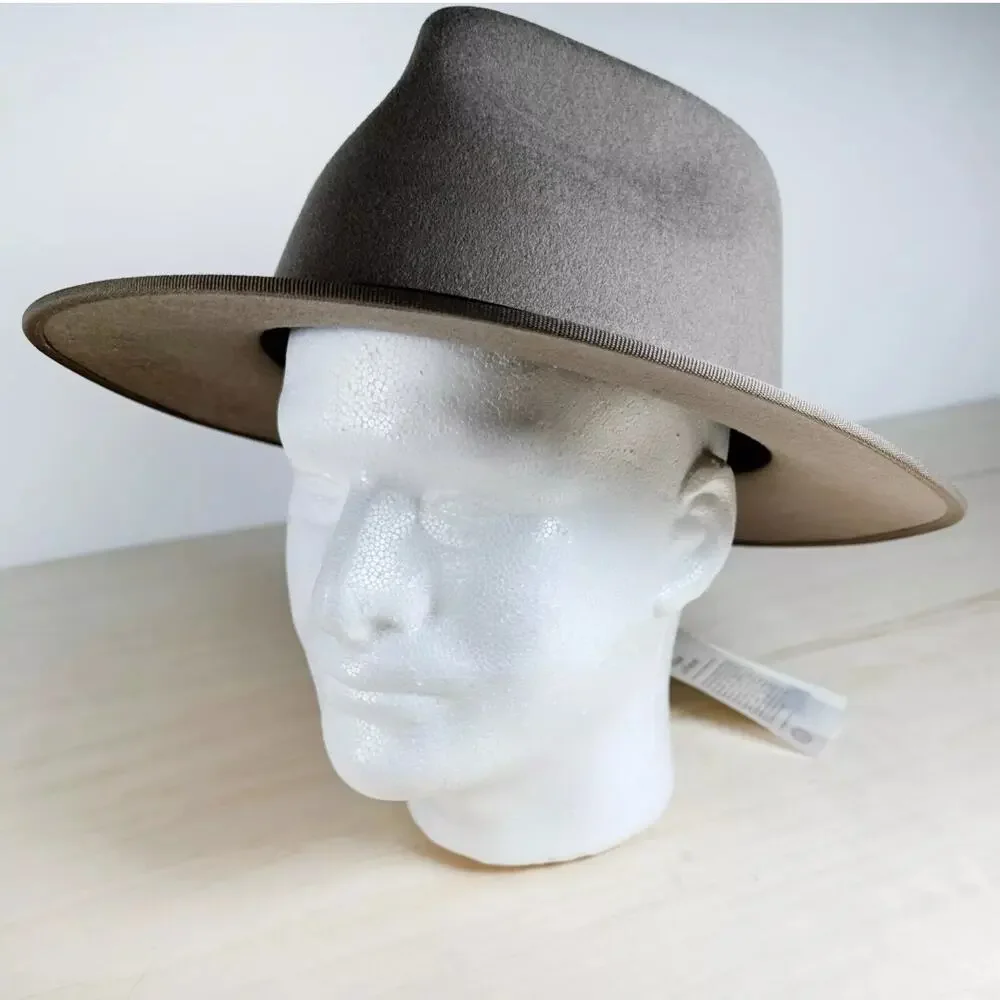 Will + Bear Unisex Medium Hat Calloway Fawn 100% Wool Wide Brim MSRP $119 NWT - Picture 2 of 6